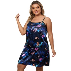 Pigiami da <span class=keywords><strong>notte</strong></span> personalizzati in raso Plus Size estivi con stampa Cami da <span class=keywords><strong>notte</strong></span> Sexy da donna - Product Image 6