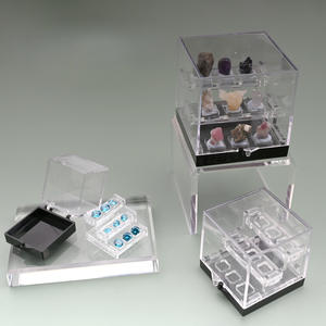 Boîte d'affichage en acrylique moderne pliable personnalisée Mingshi, écologique, avec couvercles magnétiques, support pour la publicité de vente au détail, cartes à jouer - Product Image 2