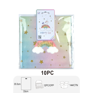 10PC*12 Double Sided Rainbow <strong>Unicorn</strong> Napkins Birthday Baby Shower <strong>Party</strong> Decorations <strong>Supplies</strong> Tableware &amp; Decorations - Product Image 3