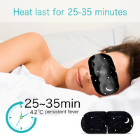 Masque oculaire chauffant pour la relaxation, le sommeil et les voyages
