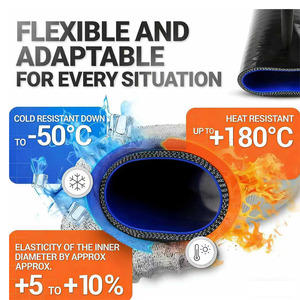 Kit di Aggiornamento Tubi Intercooler LANTONG in Silicone, Resistenti ad Alta/Bassa Temperatura e Alta Pressione, per Auto Personalizzate - Product Image 4