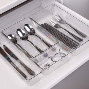 GREENSIDE-cajón organizador <span class=keywords><strong>de</strong></span> escritorio, ropa interior, juego <span class=keywords><strong>de</strong></span> almacenamiento <span class=keywords><strong>de</strong></span> plástico para alimentos, cosméticos y mascotas, precio barato, 3 uds. - Product Image 4