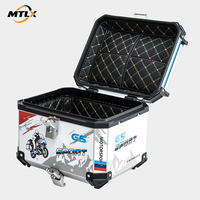Approvisionnement direct usine – Top case universel 45L pour moto, en aluminium antichoc, avec base à dégagement rapide, pour achat en gros