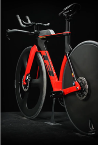 Vélo de course sur route <span class=keywords><strong>TWITTER</strong></span> TT pour triathlon, 700c, 24 vitesses, cadre en fibre de carbone, écologique, résistant à l'eau, roue avant à 3 rayons, roue arrière en carbone - Product Image 2