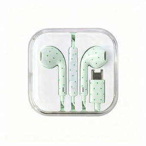 Audífonos Intrauditivos con Cable Personalizados Y25 con Diseño de Puntos, Interfaz Tipo C, Respuesta de Frecuencia de 20-20000Hz para Teléfono Móvil - Product Image 1