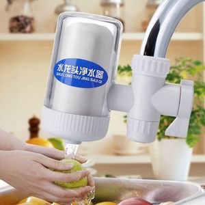 Water Faucet Purifier Ceramic Filter Element Easy Installation Kitchen Tap Water Filter White Manual Operation - Product Image 1
