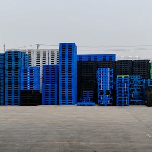 พาเลทพลาสติกสำหรับงานหนักแบบยูโรปิดใช้งานได้สำหรับใช้ในอุตสาหกรรมใช้ซ้ำได้3ชั้น - Product Image 3