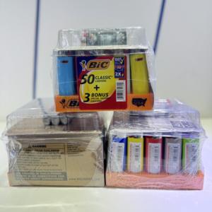 Encendedores Desechables Bi Classic Maxi, Ligeros, de Plástico, para Cigarros y Cigarrillos, Bandeja de 50 Unidades + 3 Regalos Especiales para Barbacoas y Fiestas - Product Image 5