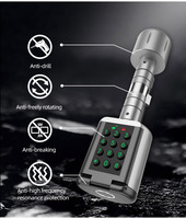 Serrure de porte intelligente de haute qualité en acier inoxydable avec cylindre APP, empreintes digitales et mot de passe, étanche IP66, déverrouillage TTlock/Tuya