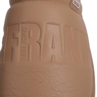 Pantoufles mules Paul Frank en cuir PU matelassé pour femme, doublées en peluche, à bout fermé, chaudes pour l'hiver, chaussures d'intérieur à semelle épaisse