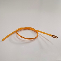 3V 25/80/300mm Cob LED Filament Flexible 2700k Lampe à Incandescence Blanc Chaud pour Bureau avec Électrodes de Même Direction