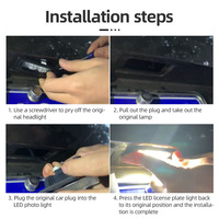 Ensemble d'éclairage de plaque d'immatriculation à LED pour BMW E82 E88 E90 E39 E60 E70 E71