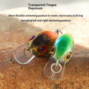 Leurre <span class=keywords><strong>Minnow</strong></span> 3cm <span class=keywords><strong>1</strong></span>.6g, Appât Artificiel Dur en Plastique avec Hameçons pour la Pêche à la Carpe, au Bar, à la Truite, au Tilapia en Eau Douce/Mer, Appât de Surface/Moyenne Profondeur - Product Image 5