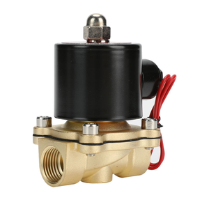 Groothandel Vloeistofregelklep Messing Elektrische Solenoïde Klep DN25 1'' 24V Luchtklep Normaal Gesloten voor Water Lucht Gas Brandstof Olie - Product Image 1