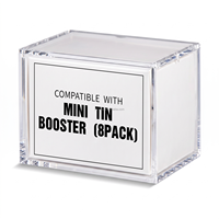 Mini Boîte de Présentation Portable en Acrylique pour 8 ou 10 Boosters de Collection Pokémon TCG avec Couvercle Magnétique Personnalisé