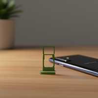 Tiroir SIM de remplacement pour téléphone portable A16 5G Vert Modèle A166P A166B (alliage d'aluminium)