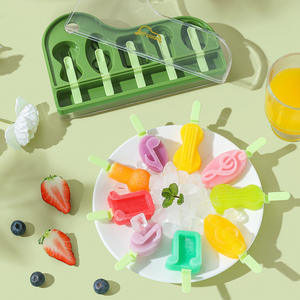 Moule à glaces <span class=keywords><strong>maison</strong></span> portable, moule à crème glacée <span class=keywords><strong>maison</strong></span>, moule à glaces en silicone de qualité alimentaire <span class=keywords><strong>pour</strong></span> enfants avec bâtonnets - Product Image 2
