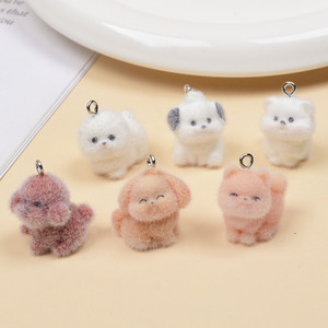 ペット用ぬいぐるみ樹脂製漫画犬シリーズスマホケースバッグチャームDIY吊り下げ装飾アクセサリー小型おもちゃペンダント - Product Image 3