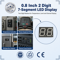 Écran d'affichage LED à 7 segments de haute qualité, 2 chiffres, 0,8 pouce, conçu pour l'utilisation en équipement d'affichage de puissance pour véhicules