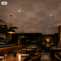 Panneau de plafond stratifié 600x600, dalle de plafond carrée en aluminium