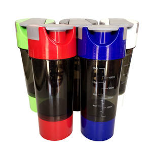 באיכות גבוהה כיתה 500 מ "ל חלבון כושר רועד בקבוק ספורט פלסטיק ספורט שייקר גביע עם מגרד - Product Image 4