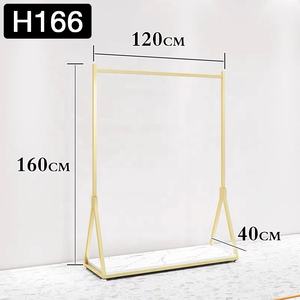 衣料品店を出荷する準備ができていますゴールデンディスプレイスタンドステンレス鋼の洋服ラックレディブティックショップガーメントディスプレイラック - Product Image 6