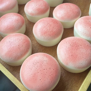 Juguete Educativo de 5 Pulgadas con Forma de Pastel de Queso Rosa Pastel, Auto-Reparable a su Forma Original, Suave al Tacto, Pegajoso, de Rebote Lento, Comida de Juguete - Product Image 4