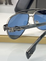 Lunettes de soleil ovales sans monture haut de gamme Chrome Heart pour hommes et femmes, forme diamant, modèle CH8278
