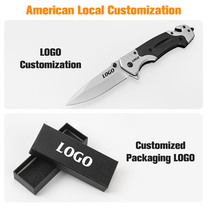 سكين صغير مسنن من الفولاذ المقاوم للصدأ 3cr13 للبيع بالجملة، سكاكين جيب للبقاء على قيد الحياة بمقبض ABS، سكين صيد تكتيكي قابل للطي - Product Image 4