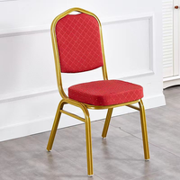 Kommerzieller Hotel-Esszimmerstuhl mit Weichpolsterung, Modernem Design, Robustem Aluminiumrahmen, Stapelbar für Bankett, Café, Park und Apartment-Nutzung