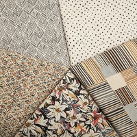 Tissus tissés 100% coton en mètres, tissu imprimé floral en coton, tissu popeline, prix pour la couture, les vêtements, les robes