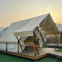 Vega Plus Camping en plein air de luxe dans le désert africain Glamping Canvas Safari Resort Hotel Tente Maison avec salle de bain