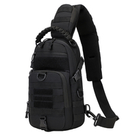 Sac bandoulière tactique multi-compartiments SIVI avec pochette pour tablette, sac à bandoulière en tissu Oxford durable avec système Molle
