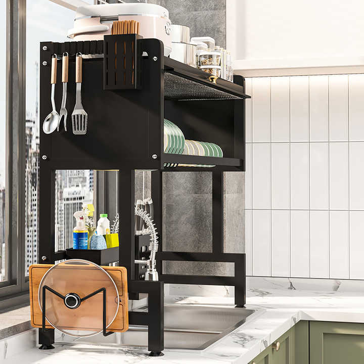 Expandable Stackable Kitchen Cabinet Shelf Organizer, Counter Spice ...