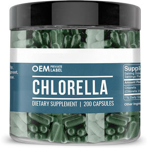 Capsules de spiruline de chlorelle biologique de marque privée OEM Capsule de spiruline d'algues naturelles de musculation de soutien - Product Image 1