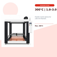 Nouvelle imprimante 3D industrielle grand format avec système de guidage linéaire de précision en alliage d'aluminium, garantie 1 an, connectivité USB pour les applications de grande taille