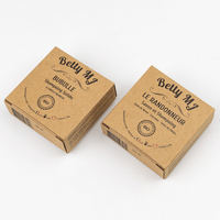 Boîte de papier à savon fait main avec logo personnalisé en gros Boîte à savon faite maison en papier kraft recyclé
