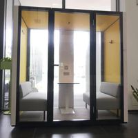 Hochwertige innen dekorierte mobile Wohnhäuser und Zimmer Kabine Tiny House Cube Office Pod