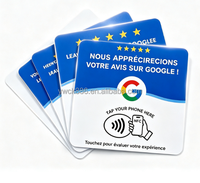 Support de table en acrylique 12 cm pour avis Google, compatible NFC213, pour avis en espagnol, français, italien et autres langues, prêt à être expédié
