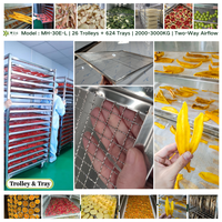 Warmtepompdehydrator fruitdroger MH-30E-L (26 laden + 624 bakjes) |   1500-2000KG Groenten, vis & dierenvoer |   Voedseldroogmachine