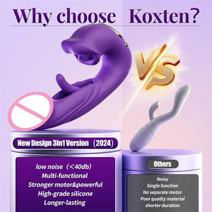 3-in-1 Rosa Fernbedienungs-Klitorisvibrator Paar-Dildos mit Zungen-Saugfunktion Rosen-Leck-App für Frauen Sexspielzeug Masturbatoren - Product Image 4