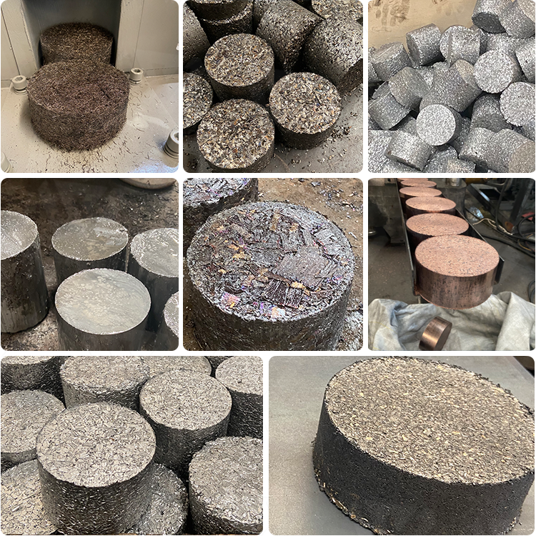 aluminum chips briquetting press