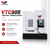 Tour vertical CNC VTC900, centre de tournage vertical haute efficacité pour l'usinage de pièces automobiles, moyeux de roue, disques de frein et brides