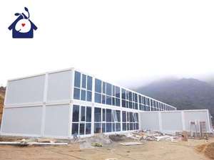 Contenedores plegables prefabricados de 20 pies y 40 pies, casas portátiles móviles plegables para oficina, casa de paquete plano, tecnología de lujo - Product Image 4