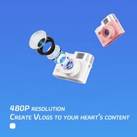Cámara Digital Portátil para Niños, Pantalla IPS de 0.96 Pulgadas, Grabación de Video 480P, Ultra Pequeña, Mini Cámara de Bolsillo, Compatible con Tarjetas Micro SD
