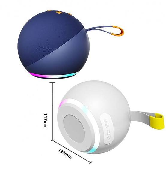 SOM-023 Portable Fabric Speaker, 800mAh Battery, FM & USB Playback, Perfect for Bedrooms Dining Rooms Offices-Battery-Powered