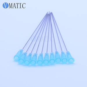 100mm (10cm) kör uç iğne 21G, hassas tutkal dağıtım ve sıvı transferi için Luer kilit bağlantısı - Product Image 3