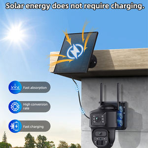 Cámara de Seguridad CCTV de Doble Lente con Wifi, 8MP, Inalámbrica, con Panel Solar, PTZ, Visión Nocturna, Batería Solar - Product Image 3