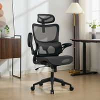 Chaise de bureau moderne en maille avec appui-tête réglable, pivotante et design exécutif Chaise de bureau confortable pour visiteurs exécutifs Boss