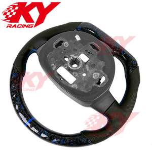 Volant de voiture sport en fibre de carbone personnalisé avec écran LED pour Ford Focus MK2 MK4 Fiesta MK3 ST RS 2006-2018 ST-Line Hatchback - Product Image 3